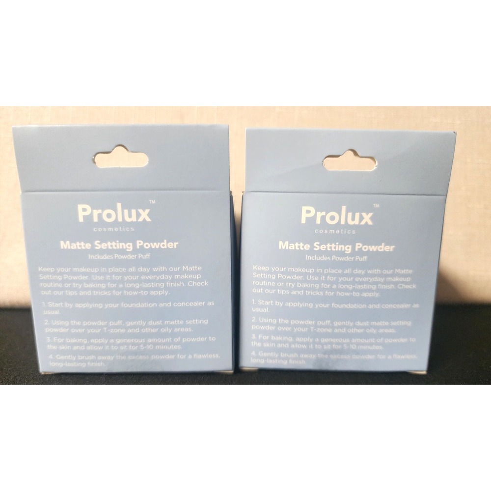 PROLUX Cosmetics Matte Setting Powder With Puff ~ Bisque   (2)   New - Picture 3 of 3